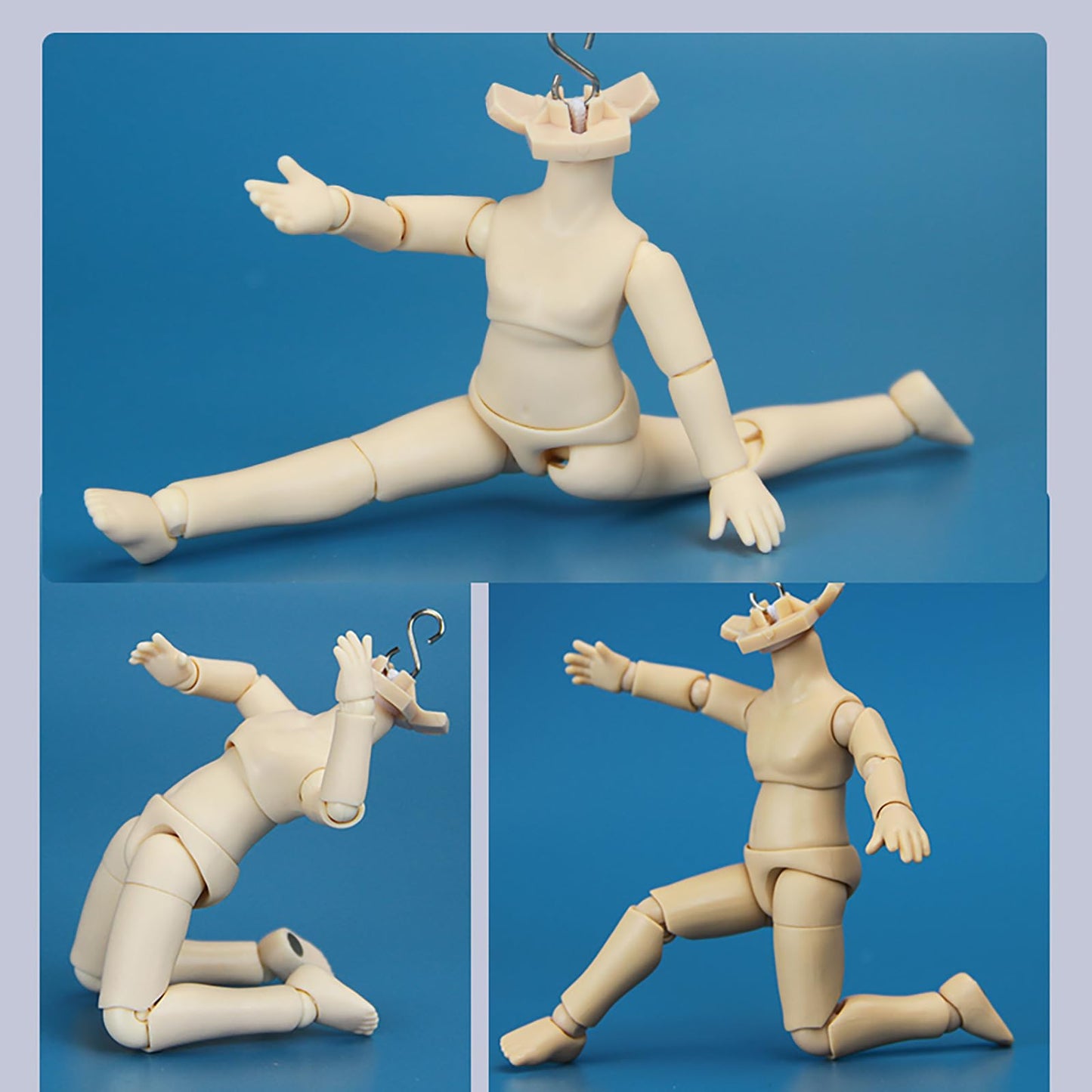Ymy New Ob11 Extended Size Gsc 1/12 Bjd Doll Body - Joint Movable Doll Model Action Figure(Light Tan-4.6 In)