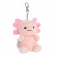 Aurora Adorable Palm Pals Ax Axolotl Clip-On- Fun Collectible Plush For Kids and mature-themed Collectors - Perfect For Backpacks and Birthday Gifts - Pink 4 Inches