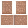 CRYA Kannada Educational Tracing Wooden Board for Kids | Handwriting, Counting and Learning Montessori Slates | Reversible Set o