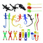 Wankko 72-Piece Vinyl Sticky Toy Assortment - Wall Climbers, Animals, Hands, Hammers, Frogs - Model WK-007