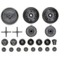 Tamiya 300051531 51531 Replacement Tt-02 G-Parts Gearbox, Silver/Grey