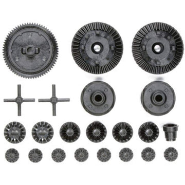 Tamiya 300051531 51531 Replacement Tt-02 G-Parts Gearbox, Silver/Grey