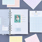 Monolike Cotton Candy Number Stickers Set - 6 Design Stickers, 18 Sheets In Total