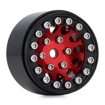 INJORA 1.0 Wheel Rims RC Metal Beadlock Wheels Rims for AX24 1/18 TRX4M All 1/24 Scale Axial SCX24 Deadbolt RC Crawler Car Upgra