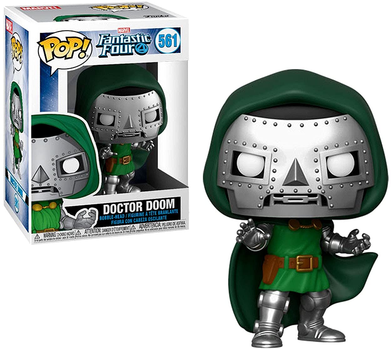 Funko POP! Marvel Doctor Doom Figure, Multicolor, Model 44991, Plastic Collectible
