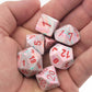 DND Dice Set - Chessex D&D Dice-16mm Festive: Pop Art & Red Limited Edition Plastic Polyhedral Dice Set-Dungeons and Dragons Dic