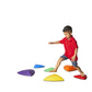 Gonge River Stones - The Original Kids Play Stepping Stones For Balance And Coordination, Non-Slip Bottom, Stackable, For Indoor And Outdoor, Set Of 6 - Vibrant