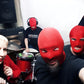 Homelex 2 Pieces Full Face Mask, 2Nd Skin Masks,Halloween Spandex Hood For Unisex Cloth-Red