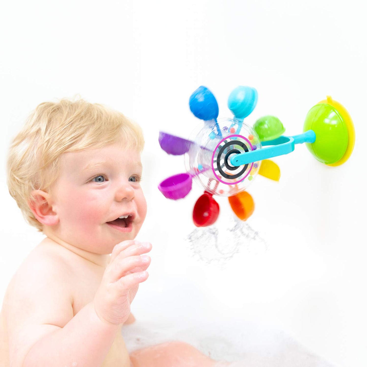 Sassy Whirling Wheel Waterfall & Rain Barrel Tubes - 9 Piece Set - Silicone - Ages 6+ Months - Model 13056FA