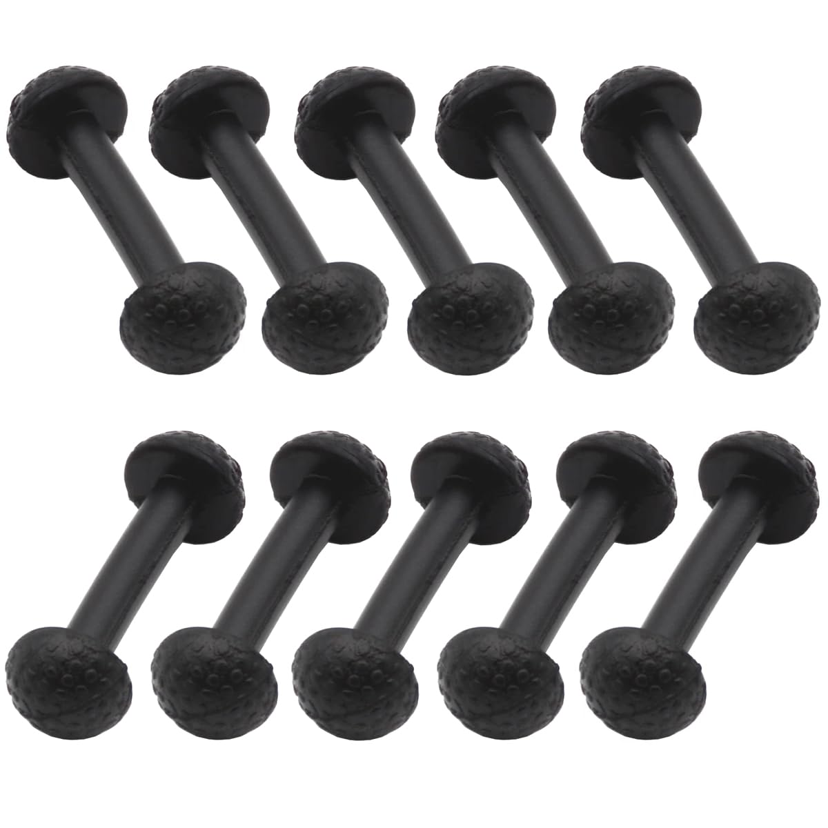 Gtpartes 10Pcs Motu Leg Band Replacement Connectors Fit For Vintage Figures Black Rubber