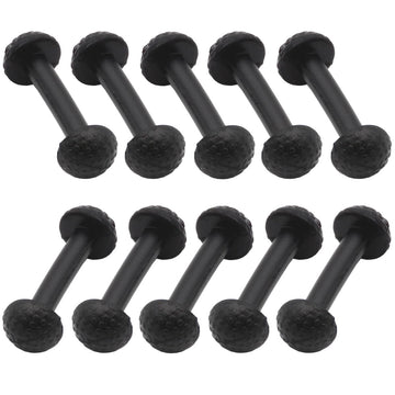 Gtpartes 10Pcs Motu Leg Band Replacement Connectors Fit For Vintage Figures Black Rubber