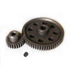 Jftech Differential Steel Metal Super Gear 11184 Main Gear 64T & 11176 Motor Gear 26T Combo For Rc Hsp 1/10 Car Truck