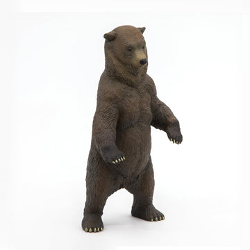 Papo Wild Animal Kingdom Figure, Grizzly Bear, Brown