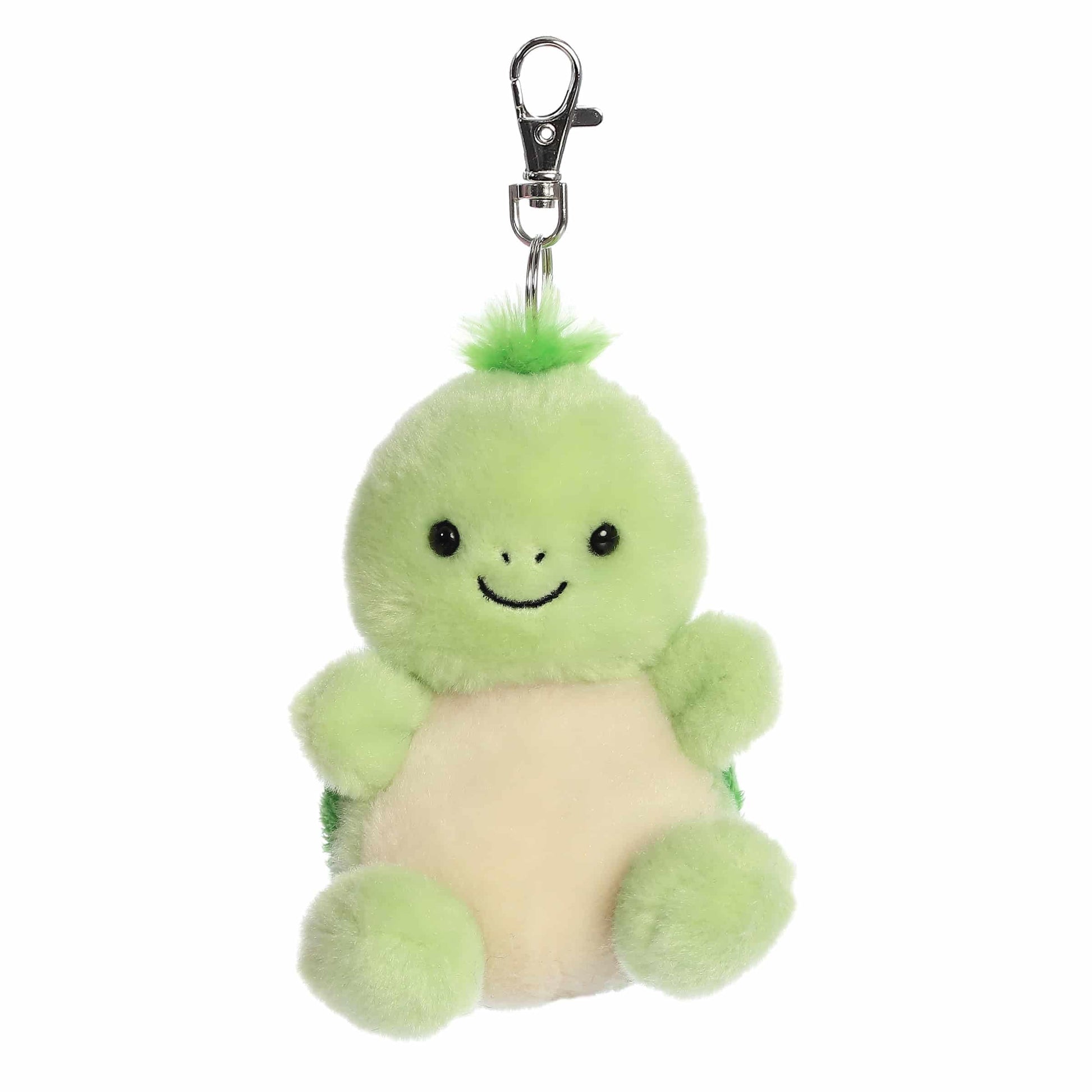 Aurora Adorable Palm Pals Tiny Turtle Clip-On - Fun Collectible Plush for Kids and mature-themed Collectors - Perfect for Decorating Rooms and Birthday Gifts - Green 4 Inches