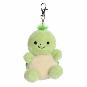 Aurora Adorable Palm Pals Tiny Turtle Clip-On - Fun Collectible Plush for Kids and mature-themed Collectors - Perfect for Decorating Rooms and Birthday Gifts - Green 4 Inches