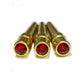 WE Games Brass Cribbage Pegs with Austrian Crystals - Set of 3 - Siam Red