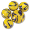 Glass Mega Marbles Tang Game Net Set (25 Piece), Blue