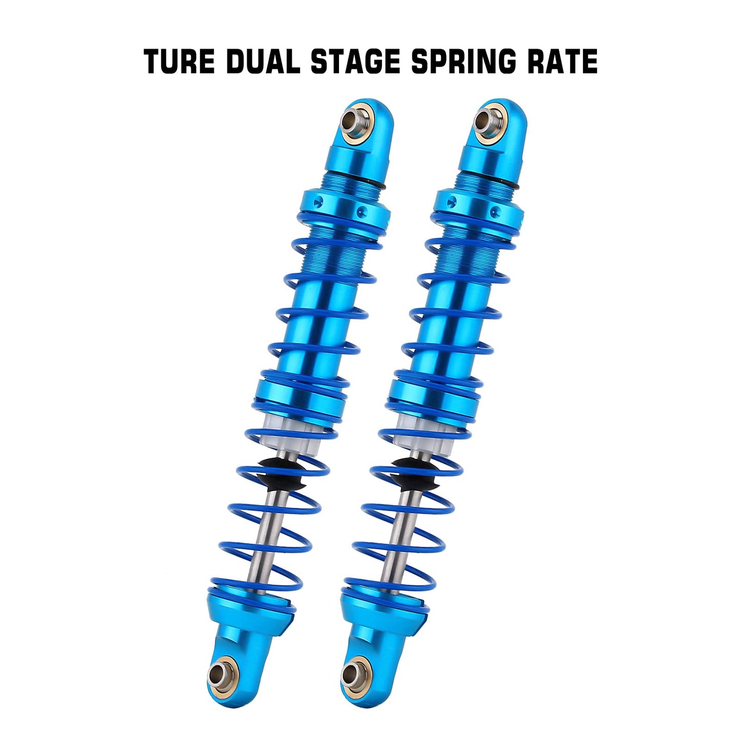 INJORA RC Shock Absorber Oil Adjustable RC Damper Set with Springs for 1/10 RC Truck Crawler Axial SCX10 TRX4 D90 (90mm)
