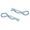 Meus Racing 100Pcs Aluminum R-Clips Body Clips Buckles For 1/18 1/16 1/24 Rc Model Car Upgrade Parts Accessories (Blue)