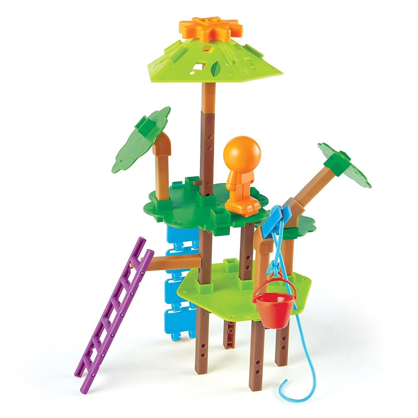Learning Resources Tree House Engineering & Design Building Set, Stem For Kids, Science Toys For Kids, Engineering Toys For Kids, Math, Science Set, 52 Pieces