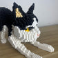 Alltogetho Cow Cat Model Micro Mini Building Block Toys Sets: Enjoy Layered Black-And-White Patterns With The Dynamic Running Po