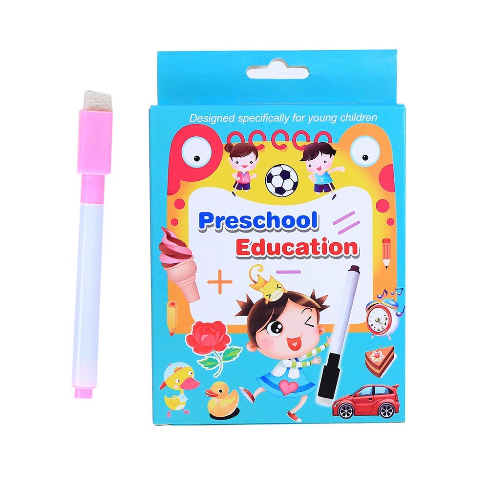 Okayji Learning Flash Cards Preschool Education Counting Card Learn To Write With Pen And Eraser  36 Cards