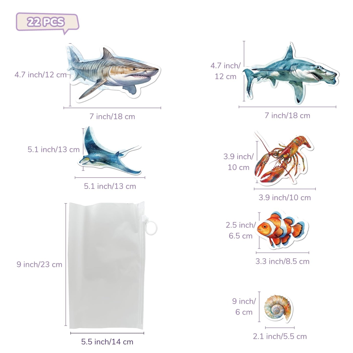 Chefan Ocean Animal Felt Board Story Pieces, Flannel Under The Sea Figure Precut Graph Marine Animals Themed Toy For Preschool S