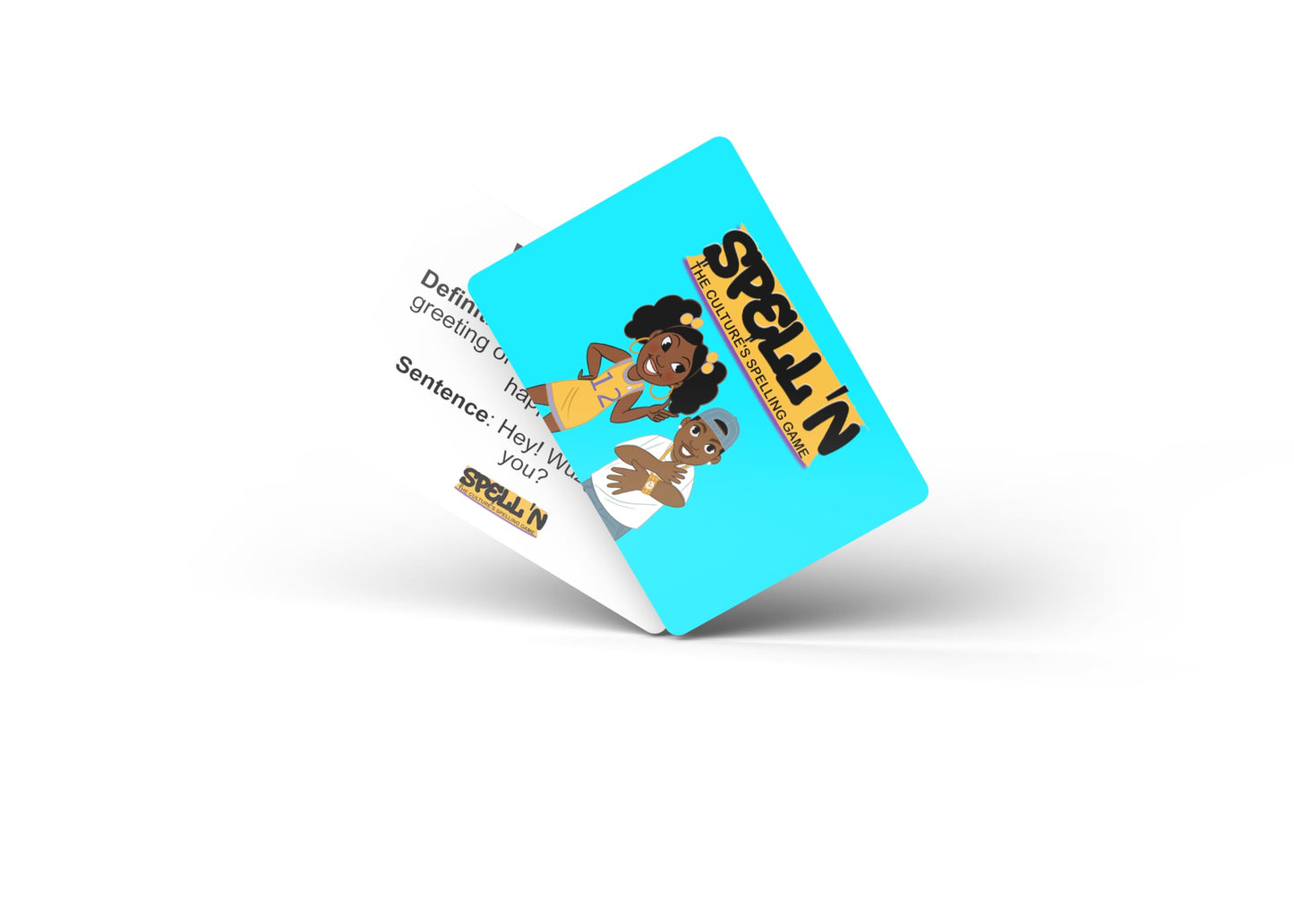 LewisRenee Hood Spelling Bee Game - Family-Friendly Trivia Celebrating Urban Culture, Black, Paper Material