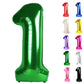 Green Number 1 Balloon For First Birthday 40 Inch, 1St One Number Balloons Birthday Decorations For Girl Boy Toddler Baby