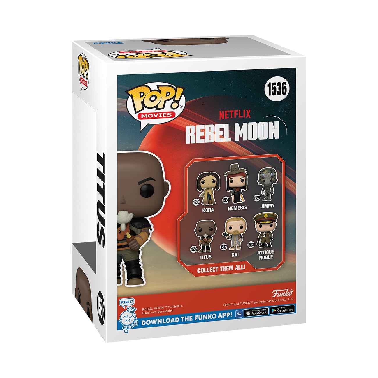 Funko Pop! Movies: Rebel Moon - Titus - Collectable Vinyl Figure - Gift Idea - Official Merchandise - For Kids & Adults - Movies Fans - Model Figure For Collectors And Display