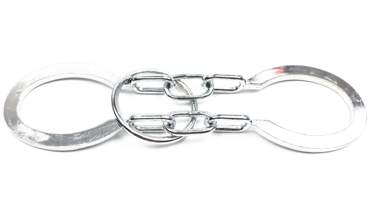 Magikon Traditional Brain Teaser, Classical Metal Horseshoe Puzzle (Silver, Normal)