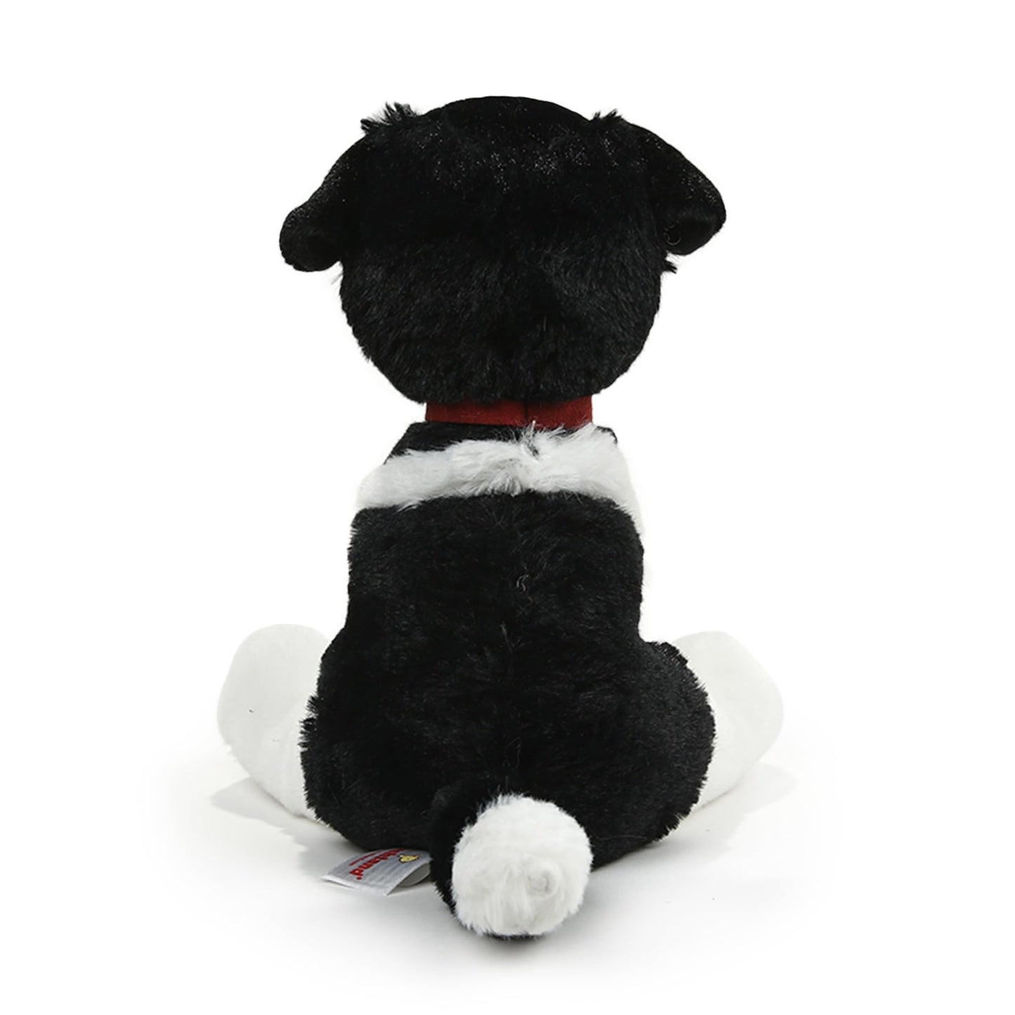 Plushland Plush Stuffed Dog Toy - Realistic Border Collie with Collar, 8 Inches, Multi-Color, Soft Polyester for Kids