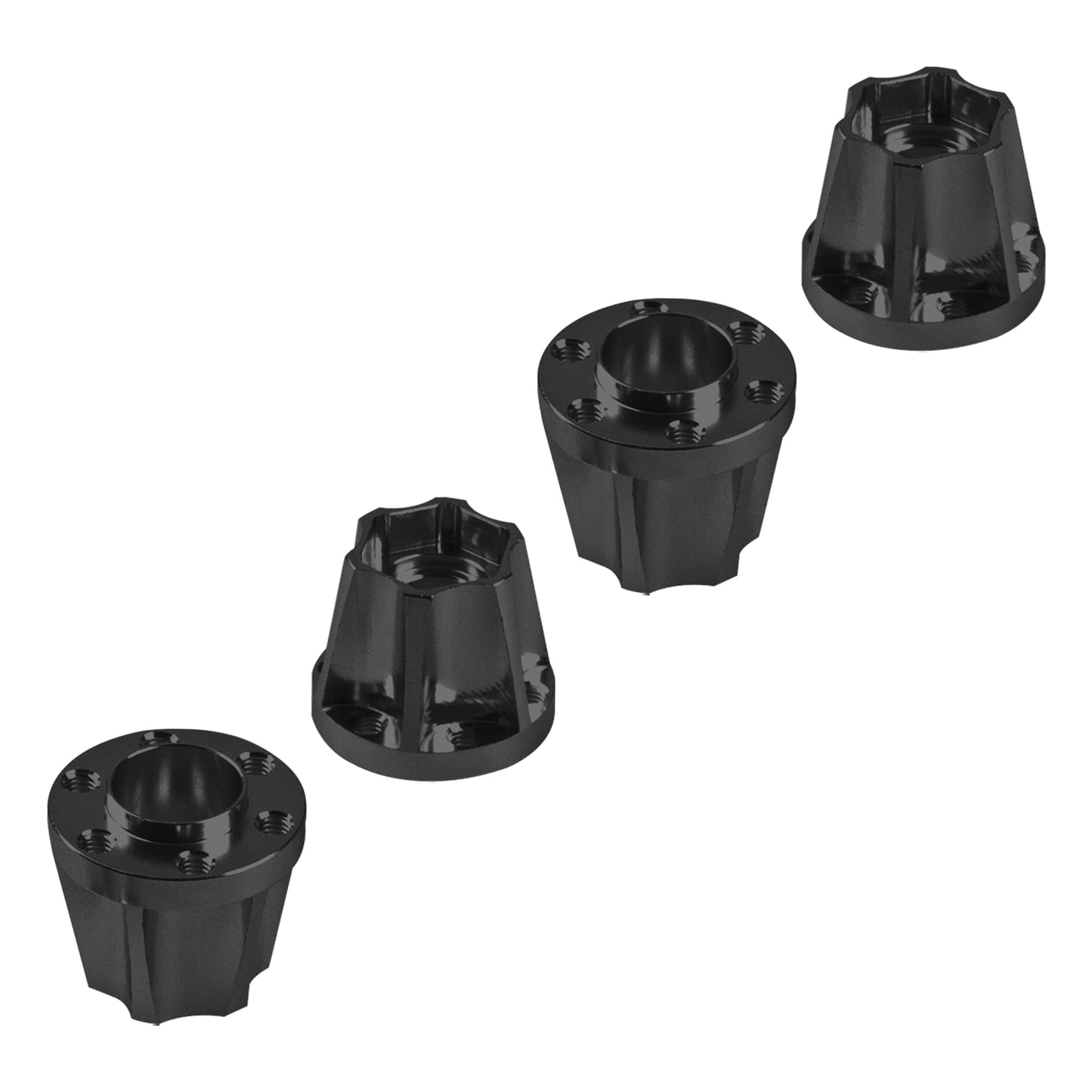 Vgoohobby Metal RC 12mm Wheel Hex Hub Extension Combiner Compatible with 1.9/2.2inch Wheel Rim Axial SCX10 Traxxas TRX4 D90 1/10