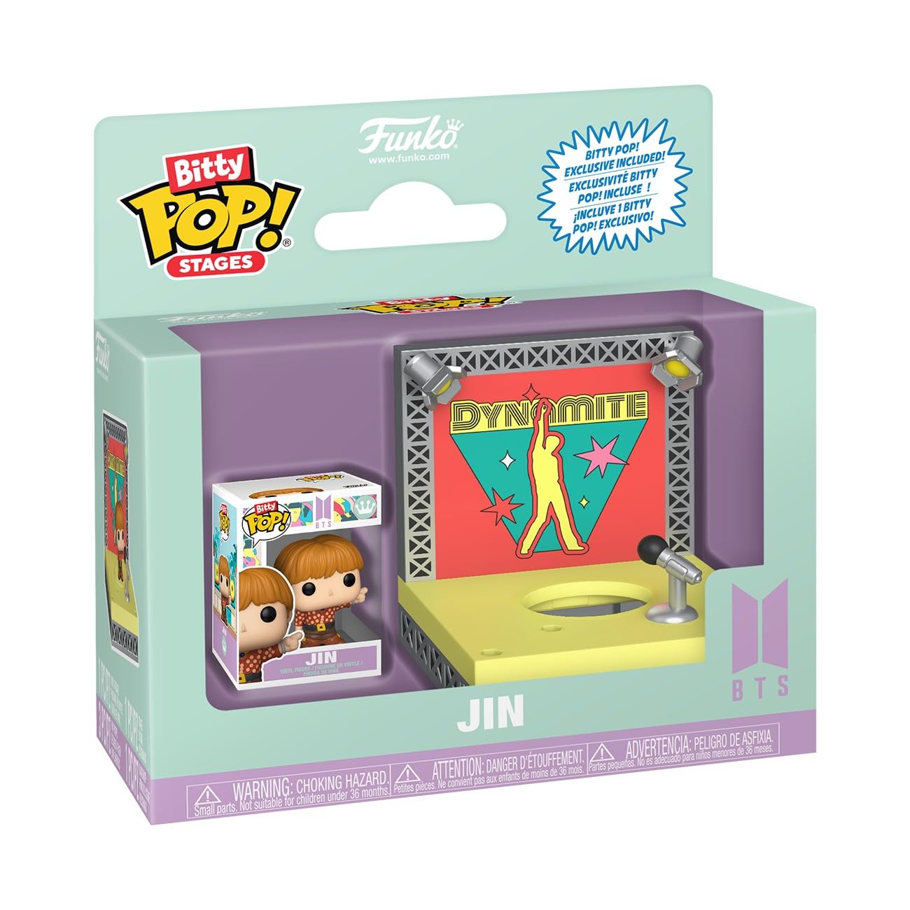 Funko Pop! Bitty Stages: BTS - Dynamite - Jin - Collectable Vinyl Figure - Gift Idea - Official Merchandise - Toys for Kids & Ad
