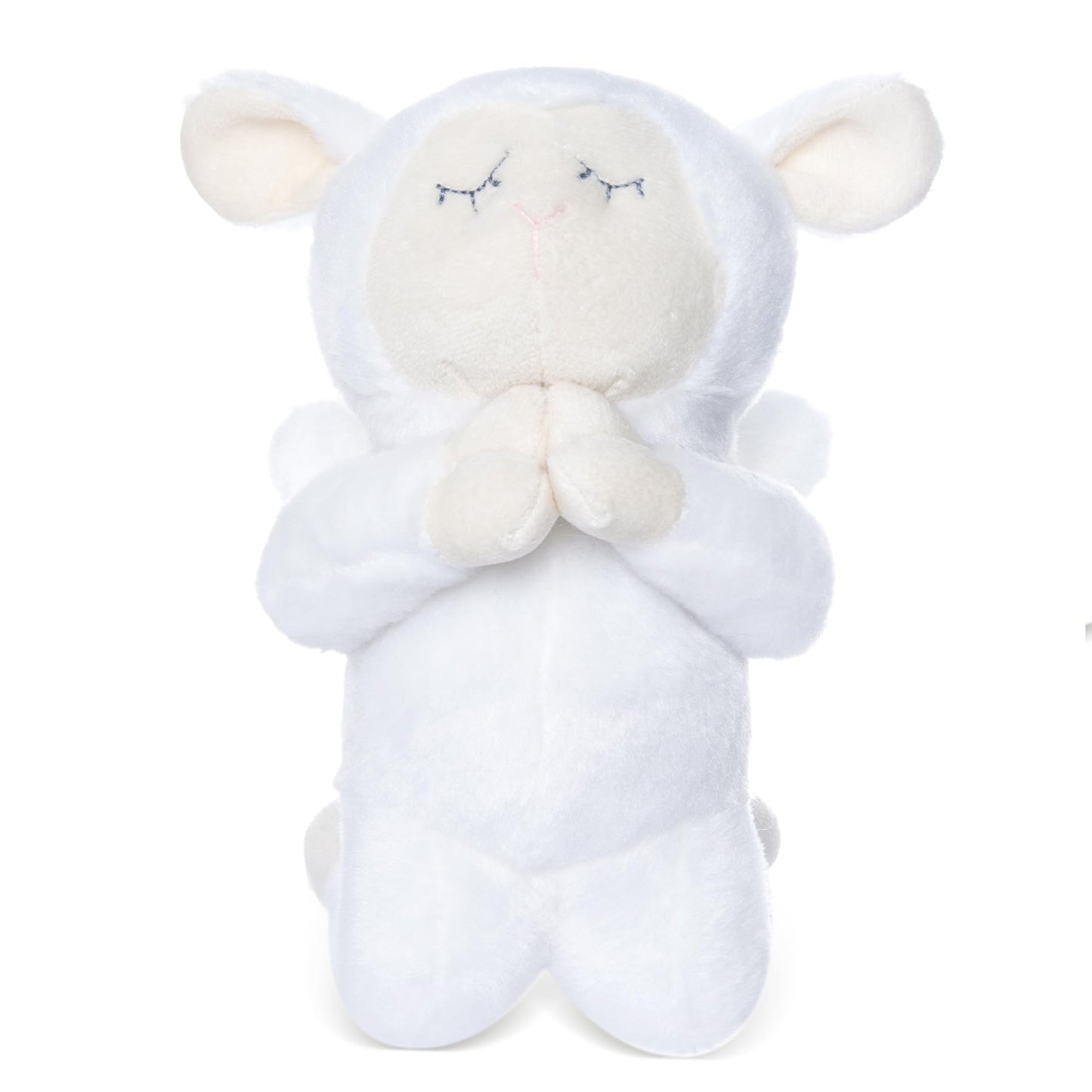 My Oli 7' Plush Prayer Lamb Plays Jesus Loves Me Praying Plush Lamb Soft Toy Stuffed Animal Bedtime Gifts For Baby Kids Girls Boys