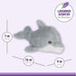 1I4 Group Warm Pals - Dolphin - Cozy Lavender Scented Plush Toys - Stuffed Animal - Coolable Bedtime Comfort Plushie