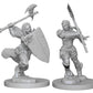 Pathfinder Battles Deep Cuts: Half-Orc Female Barbarian