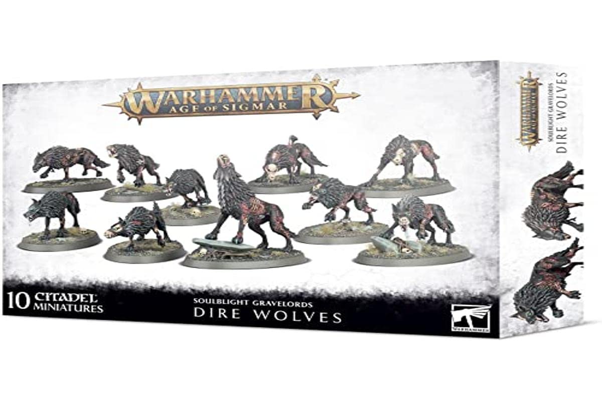 Warhammer AoS - Soulblight Gravelords Dire Wolves
