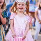 Little Adventures Royal Pink Princess Dress Up Costume For Girls (Large Age 5-7) - Machine Washable Child Pretend Play And Party Dress With No Glitter