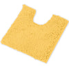LuxUrux Bath Mat, U-Shaped contoured Rug for Around Toilet, Super Absorbent Shaggy Bath Rug Machine Wash  Dry, Yellow