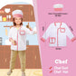 Loyo Kids Role Play Dress Up Clothes For 3-8 Years Old Play, 3 Sets Policeman/Chef/Doctor Costume For Kids And Toddlers Boys And Girls Halloween Costumes