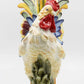 StealStreet SS-CG-31980, 15.75 Inch Porcelain Painted Colorful Rooster Bird Figurine Statue, Blue/Orange