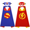 Karazzo Superhero Capes And Masks Kids Costumes Halloween Christmas Cosplay Dress Up For Boys (2P-2)