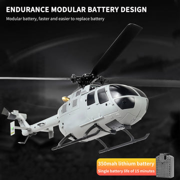 Goolrc C186 Remote Control Helicopter Remote Control Drone Single Propeller Without Ailerons 6-Axis Gyro Stabilization Remote Co