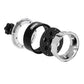 Injora Moduwheel 1.3 Beadlock Negative Offset Wheels With 6-Hole, Replaceable Carbon Fiber Modular, For 1/18 1/24 Rc Crawler (Si
