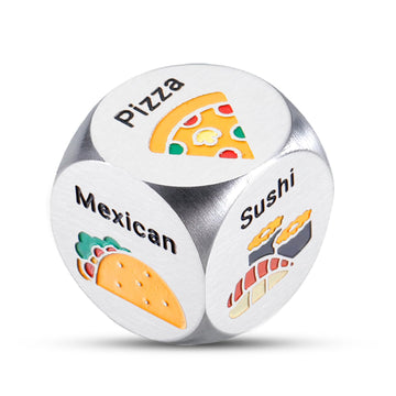 Food Decision Dice for Couple Games for Date Night 50th Anniversary Bridesmaid Gifts for Wedding 1 Year Anniversary Day Gift for