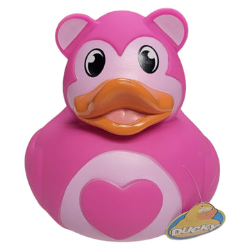 Big Rubber Ducky Collectible Mix - Valentine'S Day Pink Heart (5.5'') Alien, Robot, Dinosaur, Splat, Ninja, Confetti, Pink Heart