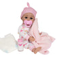 Adora Rainbow Hugs Doll Set! Realistic 13' Baby Doll And Nurturing Set With 7-Pc Doll Accessories Includes Crib Box, Rainbow-Print Onesie, Beanie, Pacifier, Diaper, Magic Milk Bottle And Blanket