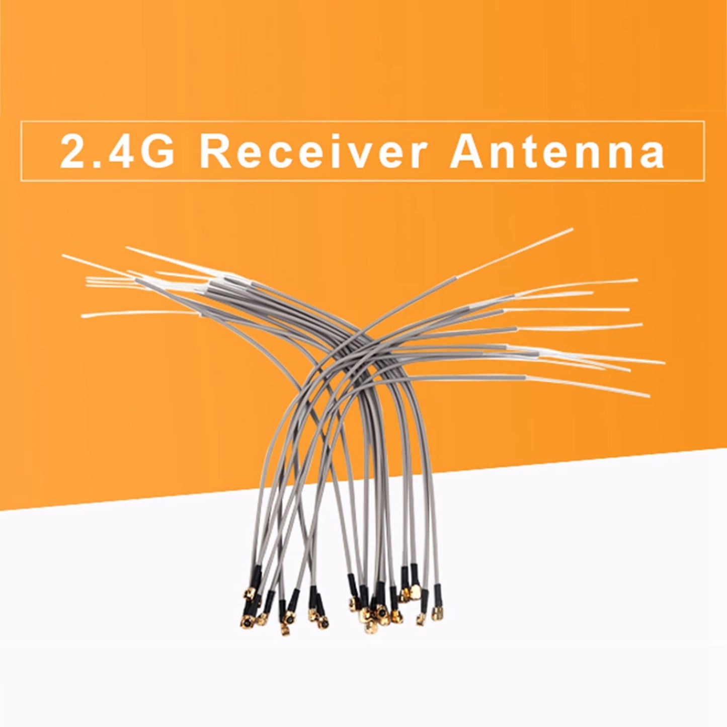 Plplaaoo 20Pcs 2.4G Receiver Antenna,Abs Aircraft Receiver Antenna Compatible Ipex Port For Futaba Frsky, Spektrum Receivers, An