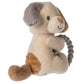 Mary Meyer Soft Baby Rattle With Soothing Teether Ring, 6-Inches, Parky Puppy